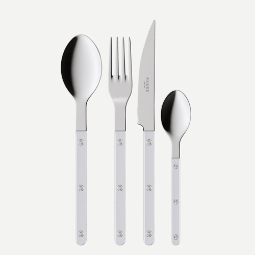 Bestikksett, 24 deler, Bistrot Pearly, White - Sabre Paris