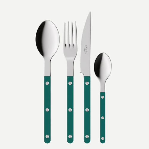 Bestikksett, 24 deler, Bistrot, Aquamarine - Sabre Paris