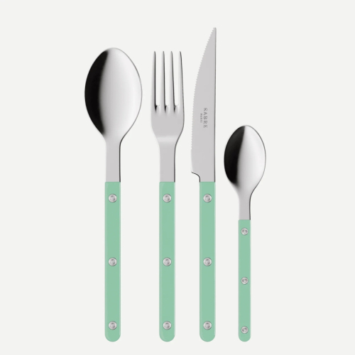 Bestikksett, 24 deler, Bistrot, Pastel green - Sabre Paris