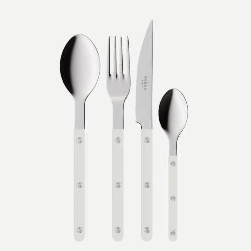 Bestikksett, 24 deler, Bistrot, White - Sabre Paris