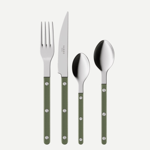 Bestikksett, 4 deler, Bistrot Pearly, Dark green - Sabre Paris