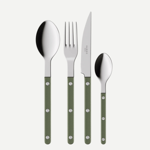 Bestikksett, 4 deler, Bistrot Pearly, Dark green - Sabre Paris