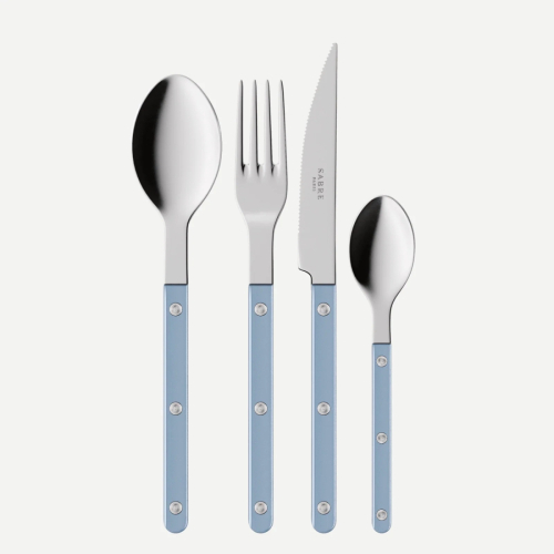 Bestikksett, 4 deler, Bistrot Pearly, Light blue - Sabre Paris
