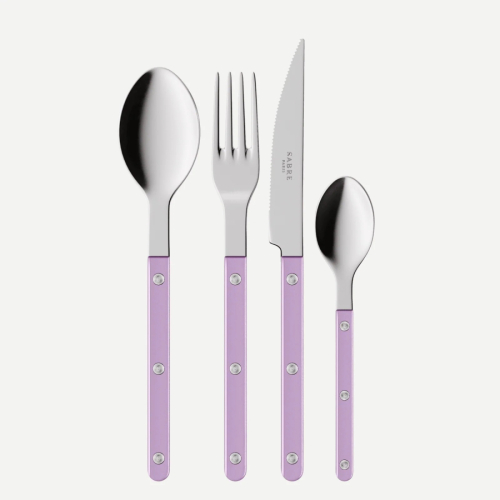 Bestikksett, 4 deler, Bistrot Pearly, Lilac - Sabre Paris
