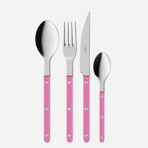 Bestikksett, 4 deler, Bistrot Pearly, Pink - Sabre Paris