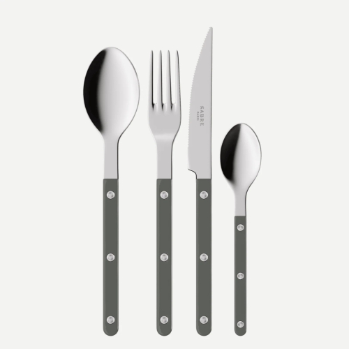 Bestikksett, 4 deler, Bistrot, Dark grey - Sabre Paris