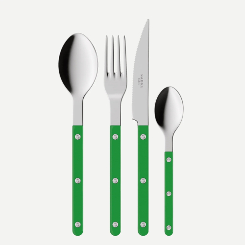 Bestikksett, 4 deler, Bistrot, Garden green - Sabre Paris
