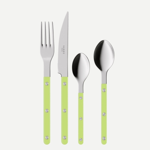 Bestikksett, 4 deler, Bistrot, Lime - Sabre Paris