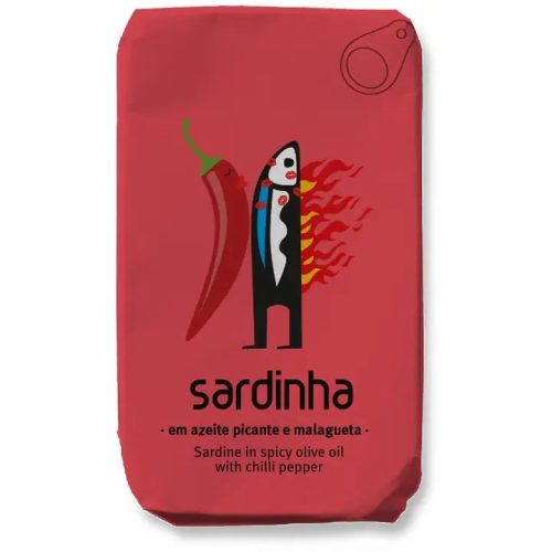 Sardiner i Olivenolje, Chili, 120 g - Sardinha