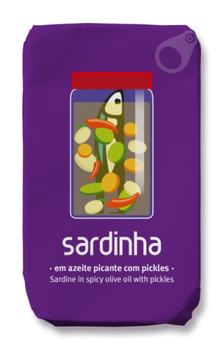 Sardiner i Olivenolje, Pickles, 120 g - Sardinha