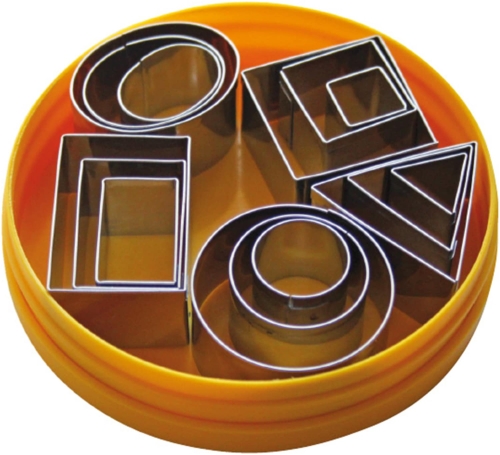 Små utstikkere, blandede geometriske former i flere størrelser, sett med 15 deler - Schneider