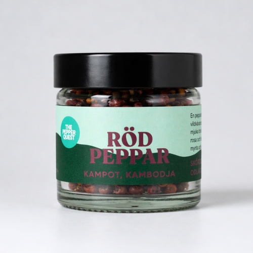 Pepper, Rød Kampot, 40 g - The Pepper Quest