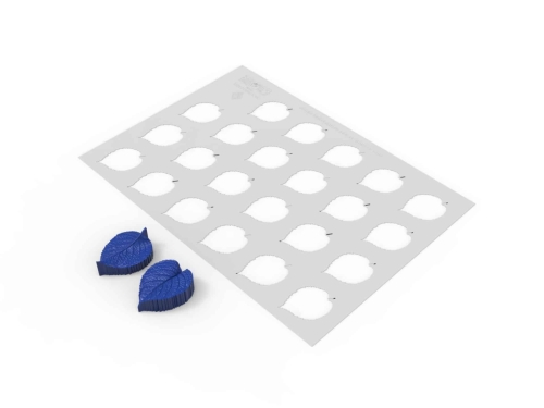 Sjablonplate med stempel, Leaf Pressing Set - Moldbrothers