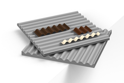 Silikonform, Wave Mille-Feuille Mold - Moldbrothers