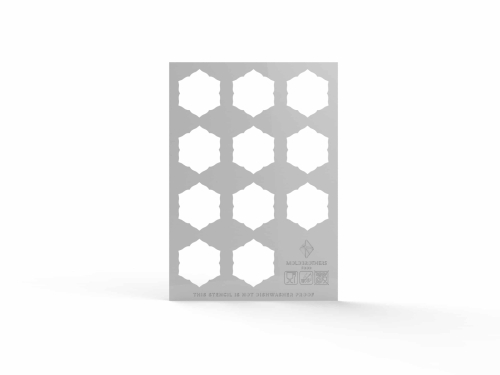 Sjablonplate, Flora Tartelette Stencil - Moldbrothers