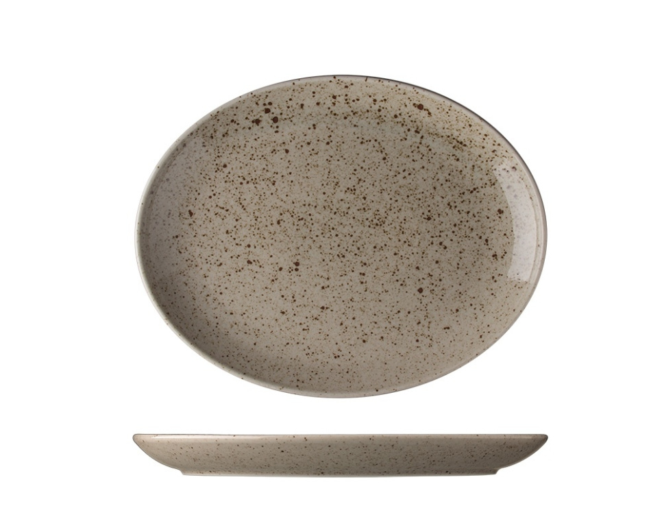 Oval tallerken, 28 cm, Lifestyle Natural - Lilien i gruppen Borddekking / Tallerkener, Skåler & Fat / Tallerken hos The Kitchen Lab (1069-20385)