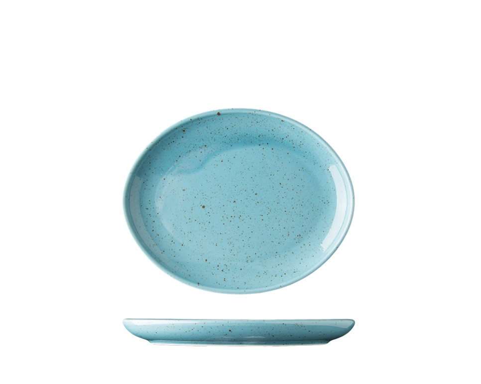 Oval tallerken, 20 cm, Lifestyle Arctic Blue - Lilien i gruppen Borddekking / Tallerkener, Skåler & Fat / Tallerken hos The Kitchen Lab (1069-20405)