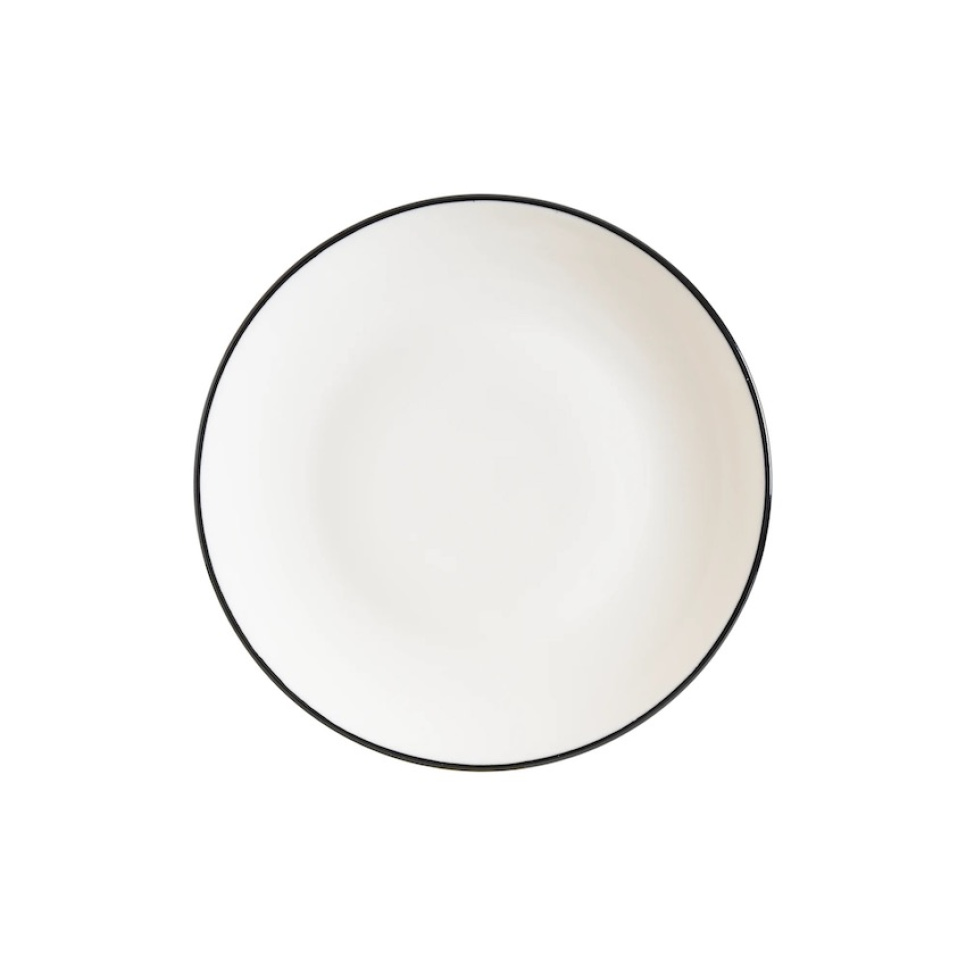 Tallerken 25 cm, Gourmet Linea Black - Bonna i gruppen Borddekking / Tallerkener, Skåler & Fat / Tallerken hos The Kitchen Lab (1069-31844)