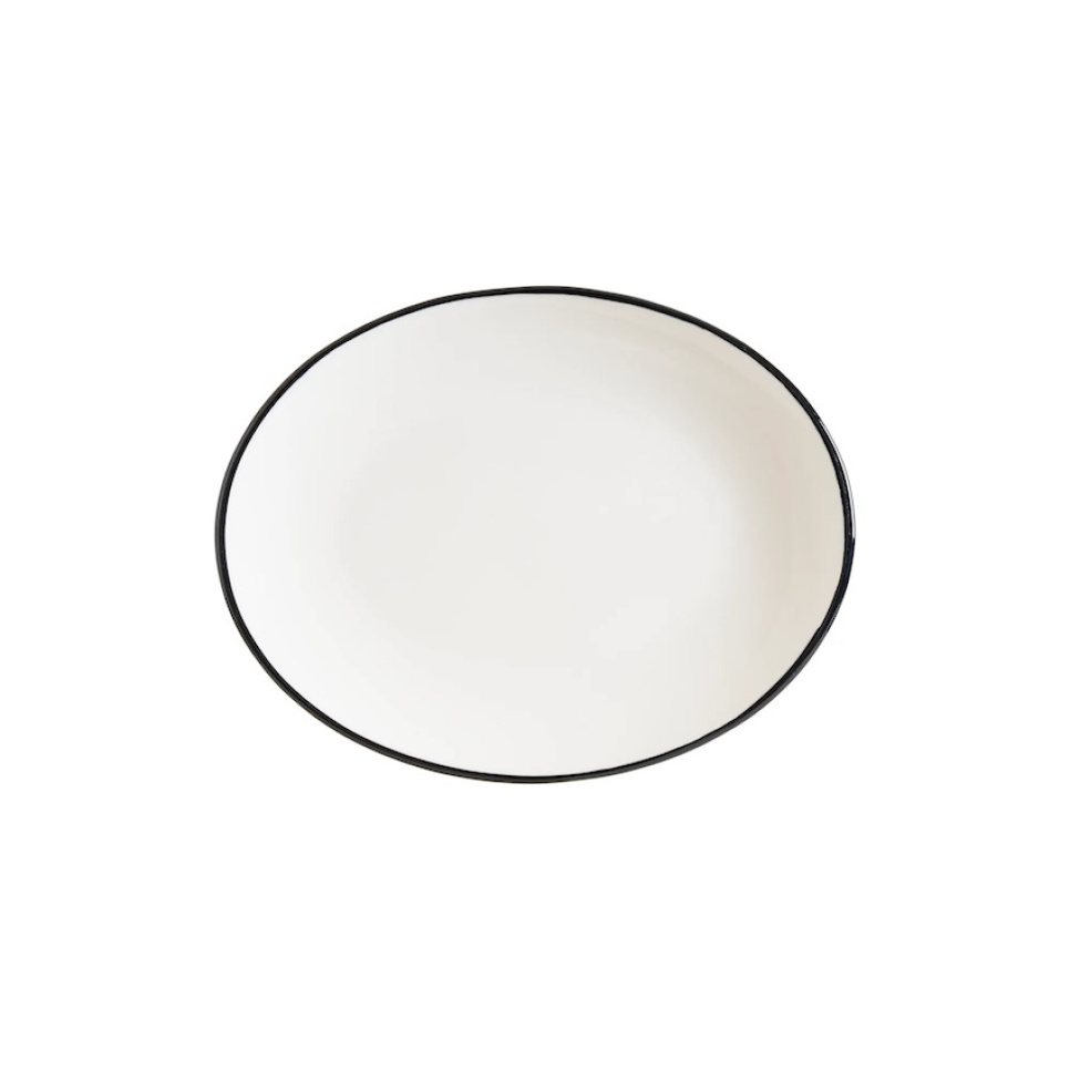 Tallerken 31 x 24 cm, Gourmet Linea Black - Bonna i gruppen Borddekking / Tallerkener, Skåler & Fat / Fat hos The Kitchen Lab (1069-31845)