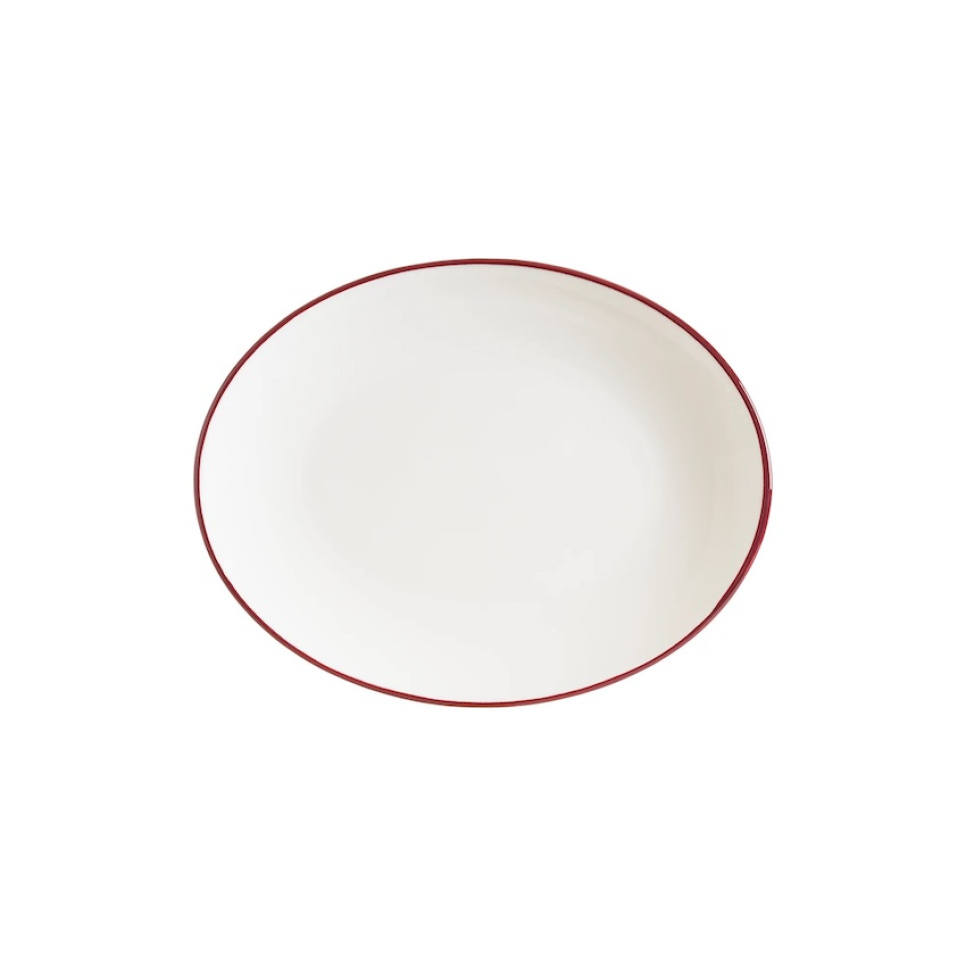 Serveringsfat 36 x 28 cm, Gourmet Linea Burgundy - Bonna i gruppen Borddekking / Tallerkener, Skåler & Fat / Fat hos The Kitchen Lab (1069-31860)