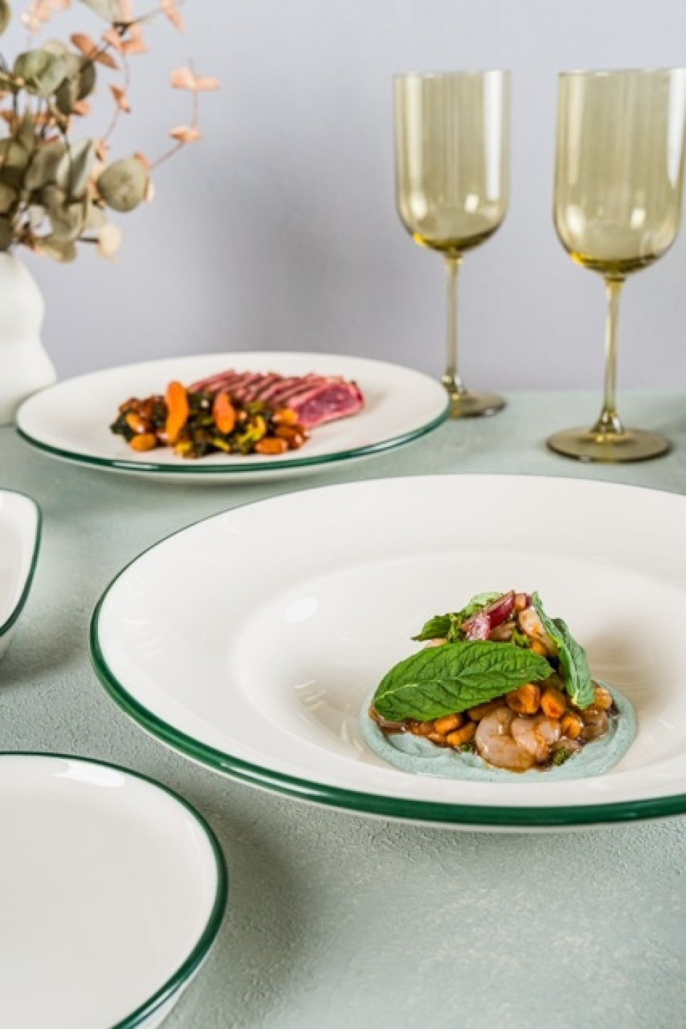 Tallerken 21 cm, Gourmet Linea Green - Bonna
