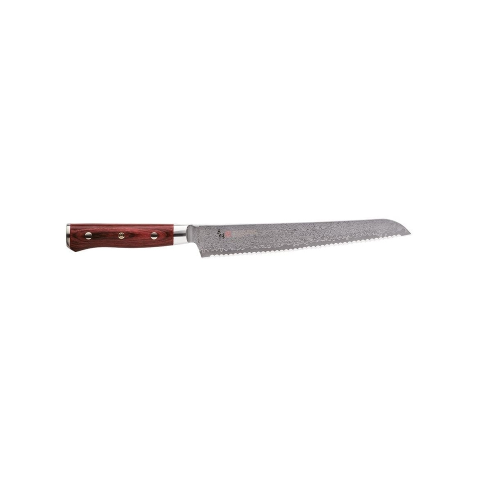Brødkniv, 23cm, Flame Damaskus - Mcusta/Zanmai i gruppen Matlaging / Kjøkkenkniver / Brødkniver hos The Kitchen Lab (1070-17353)