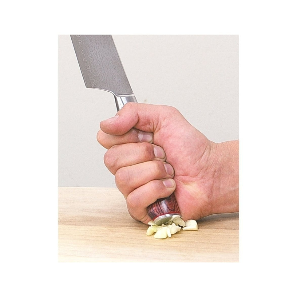 Santoku, 18cm, Flame Damaskus - Mcusta/Zanmai