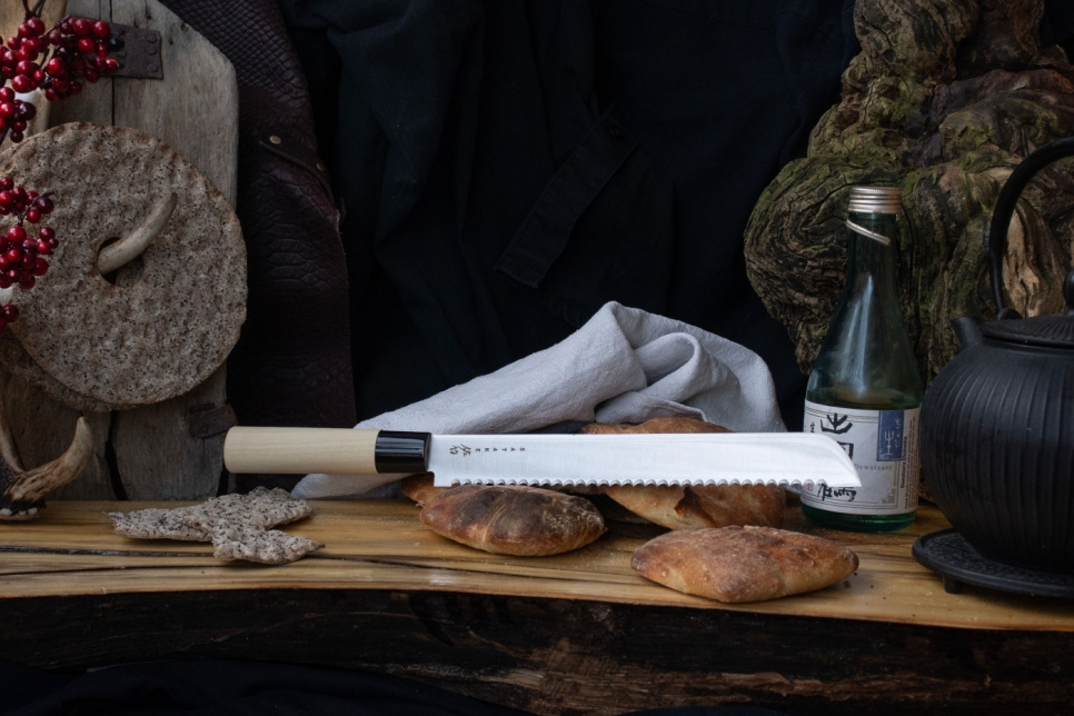 Brødkniv, 20cm, Houcho - Satake