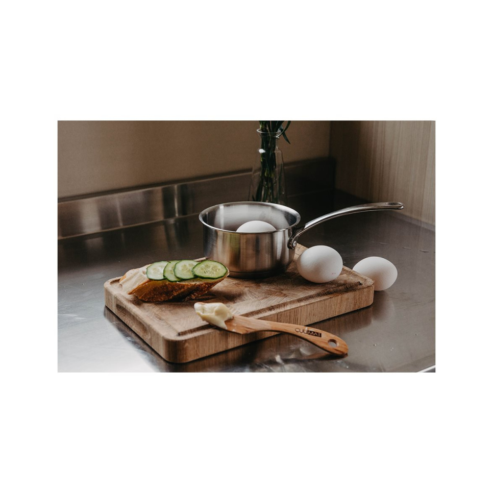 Skjærebrett av eiketre med renne, 30x20x3 cm - Culimat