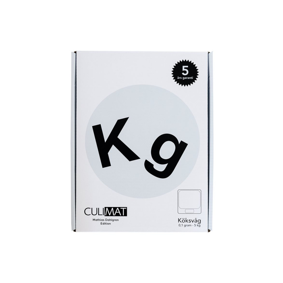 Digital kjøkkenvekt, 0,5gr - 5kg, Mathias Dahlgren - Culimat