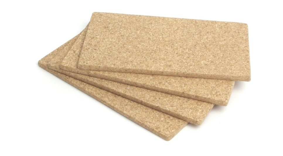 Plate i kork, 30,5x16,7 cm, 4 stk. - Exxent Plate i kork, 30,5x16,7 cm, 4 stk. - Exxent