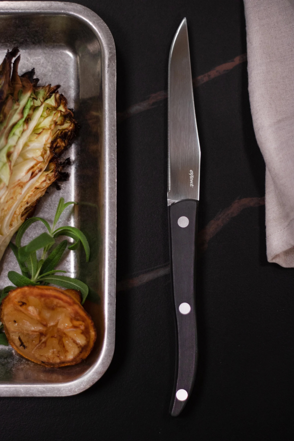 Grillkniver Palermo Curve, 4-pakning - Exxent