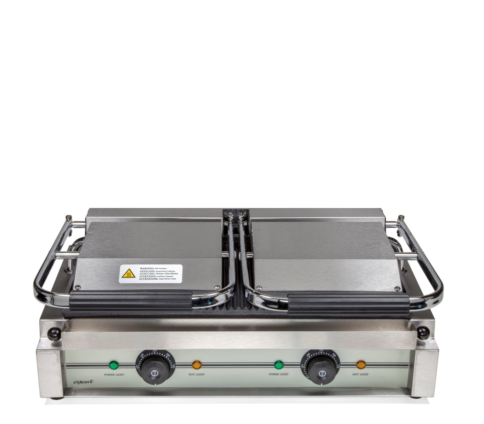 Dobbel klemmegrill, riflet - Exxent Dobbel klemmegrill, riflet - Exxent