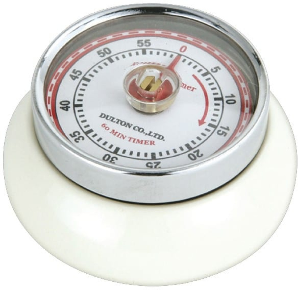 Analog kjøkkentimer, creme - Zassenhaus i gruppen Matlaging / Målere / Timer og kjøkkenklokker hos The Kitchen Lab (1073-10969)