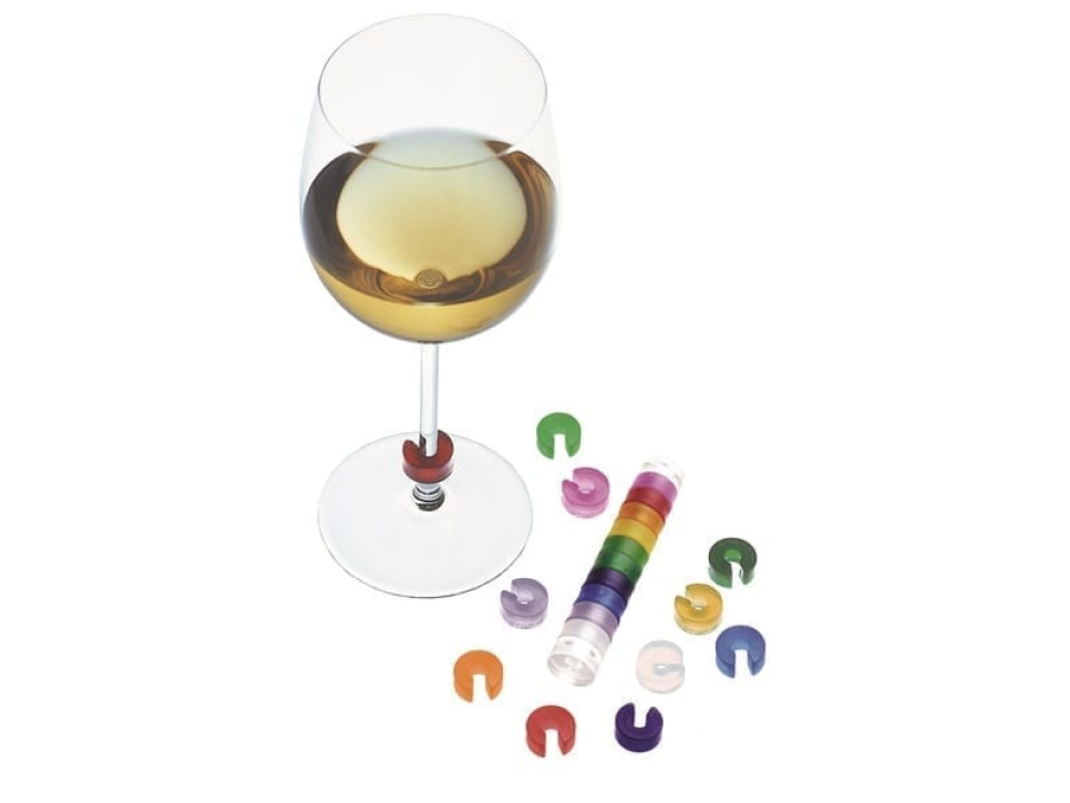 Fargekode for vinglass, 10 stk. - Pulltex i gruppen Bar og Vin / Tilbehør til vin / Andre vintilbehør hos The Kitchen Lab (1073-11600)