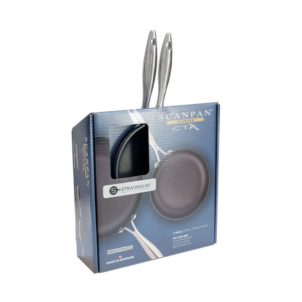 Stekepanne 28 cm + 20 cm - Scanpan CTX