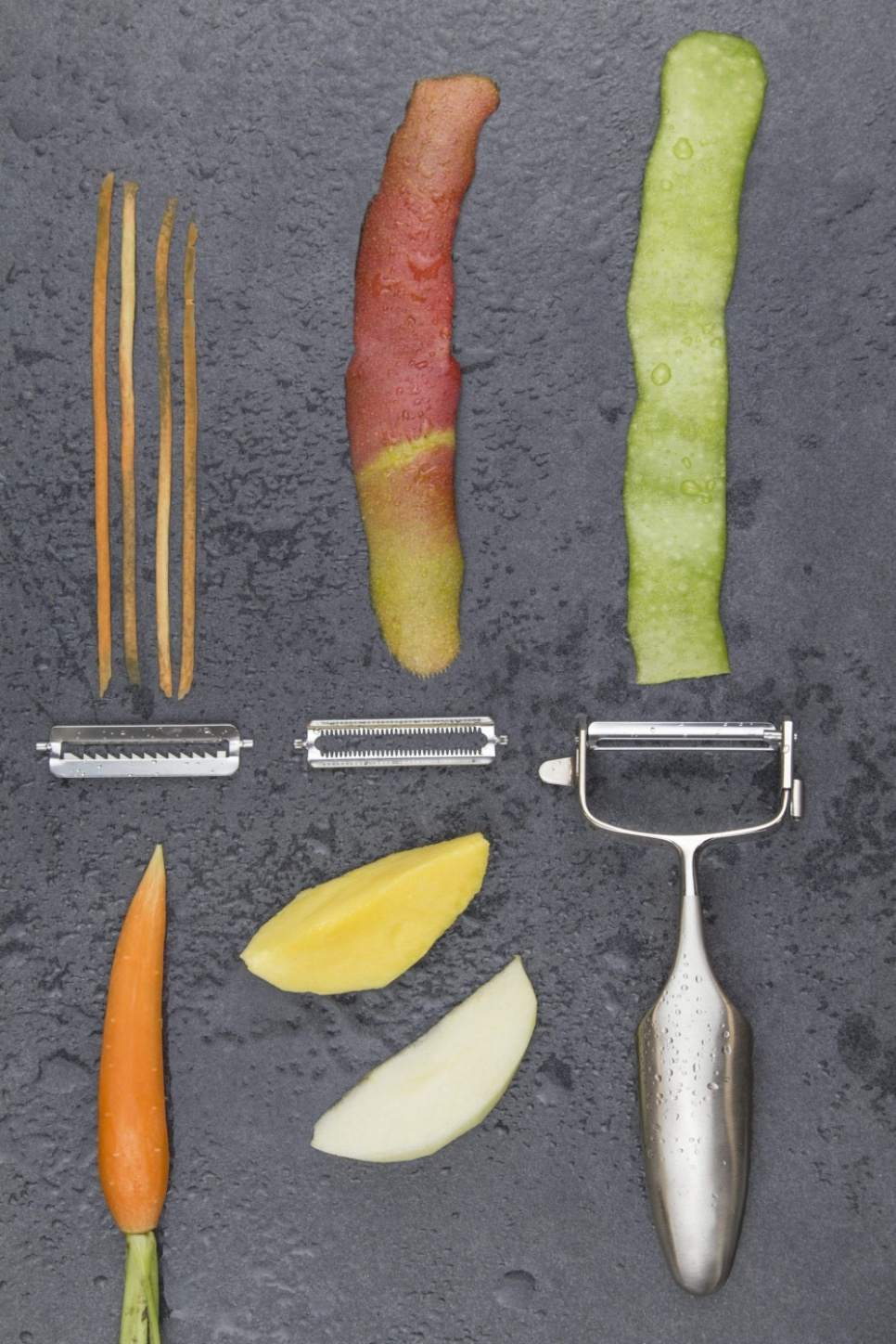 Peeler T-modell med 3 utskiftbare blader - Global