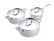 Grytesett med 3 , Kjele 2,0 L, Gryte 3,7 L og Gryte 5,2 L - Scanpan Fusion 5