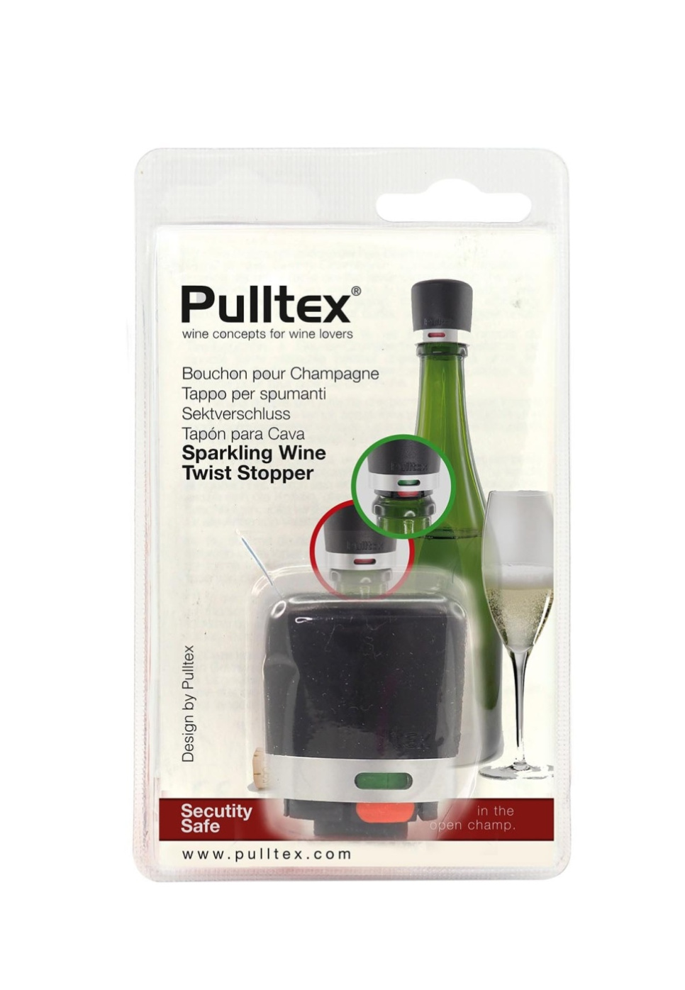 Champagnestopper, Twist - Pulltex i gruppen Bar og Vin / Tilbehør til vin / Sealers hos The Kitchen Lab (1073-22494)