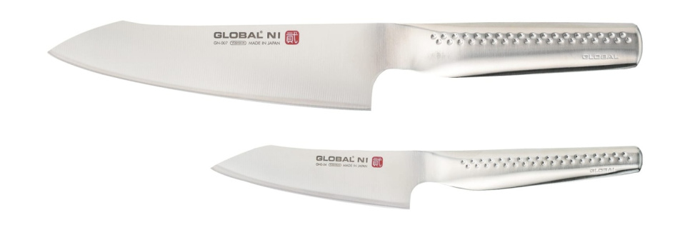 Knivsett 2 deler, Ni, GN-007, GNS-04 - Global i gruppen Matlaging / Kjøkkenkniver / Knivsett hos The Kitchen Lab (1073-24172)