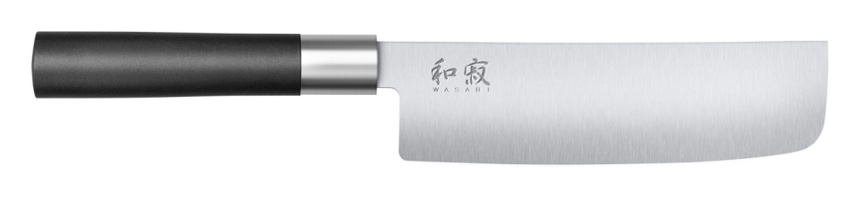 Grønnsakskniv Nakiri 16,5 cm - KAI Wasabi Sort i gruppen Matlaging / Kjøkkenkniver / Grønnsakskniver hos The Kitchen Lab (1074-13954)