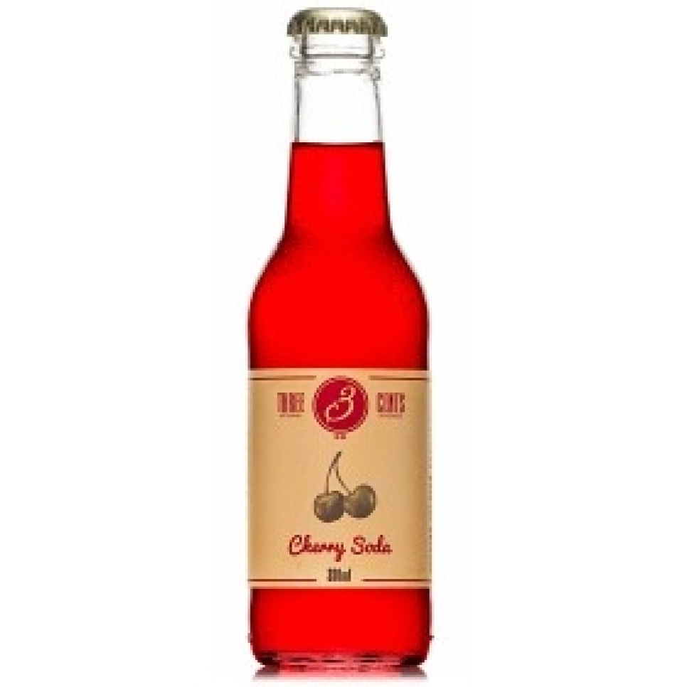 Cherry Soda, 200 ml - Three Cents i gruppen Matlaging / Kolonial hos The Kitchen Lab (1083-28755)