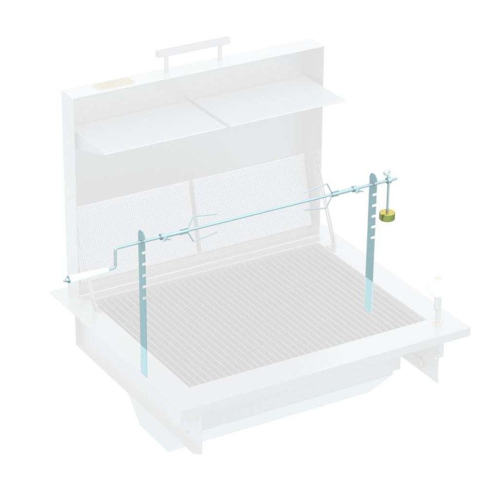 Rotisserie, rustfritt - Mälarögrillen i gruppen Grill, Komfyrer & Ovner / Tilbehør til grill / Tilbehør til grill hos The Kitchen Lab (1084-25279)