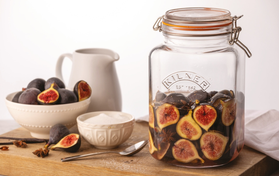 Hermetikkglass med patentlokk, firkantet - Kilner - 3 L