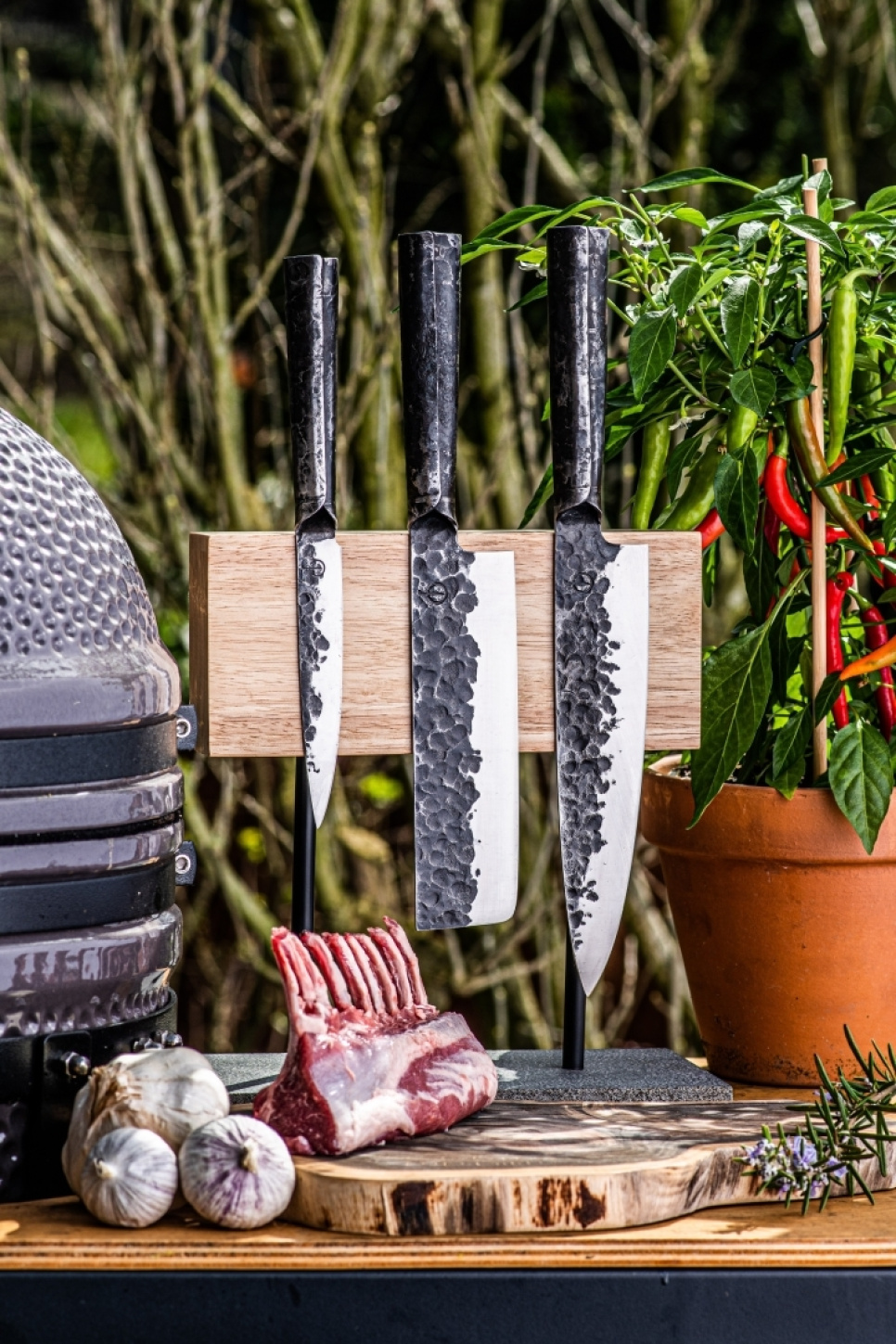 Magnetisk knivblokk i eik - Style de Vie