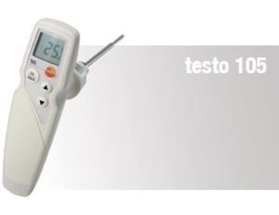 Termometer Testo 105 i gruppen Matlaging / Målere / Kjøkkentermometer / Husholdningstermometer hos The Kitchen Lab (1089-10220)