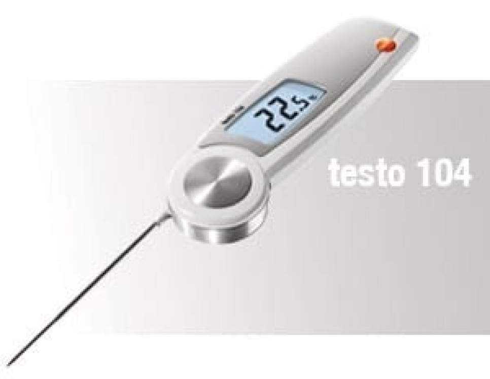 Termometer Testo 104, sammenleggbart i gruppen Matlaging / Målere / Kjøkkentermometer / Husholdningstermometer hos The Kitchen Lab (1089-10706)