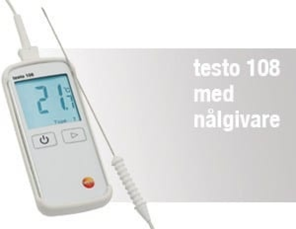 Termometer Testo 108 raskt i gruppen Matlaging / Målere / Kjøkkentermometer / Steketermometer hos The Kitchen Lab (1089-10930)