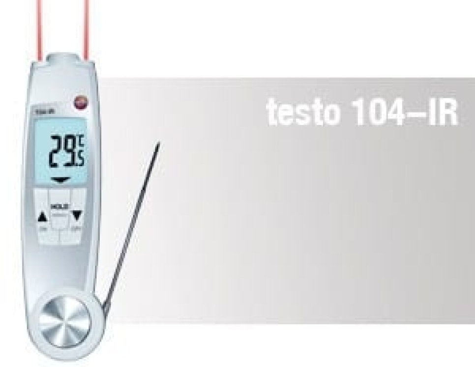 Termometer Testo 104-IR i gruppen Matlaging / Målere / Kjøkkentermometer / Husholdningstermometer hos The Kitchen Lab (1089-11961)