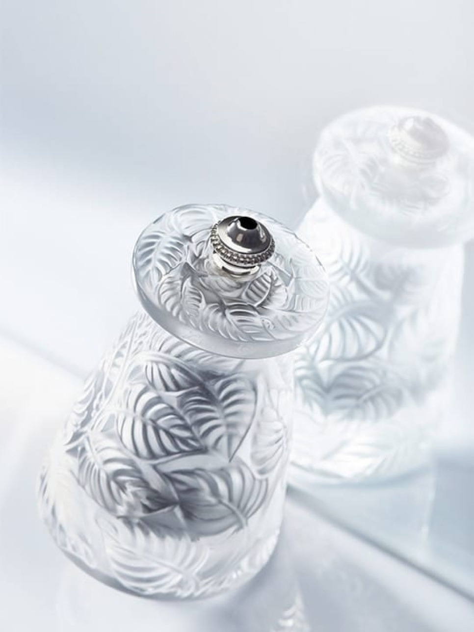 Sett med salt- og pepperkvern, Lalique, 9 cm - Peugeot